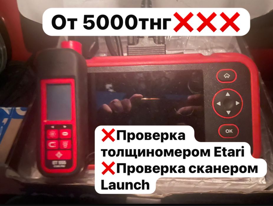 Автородбор, Диагностика, Проверка толщиномером и сканером