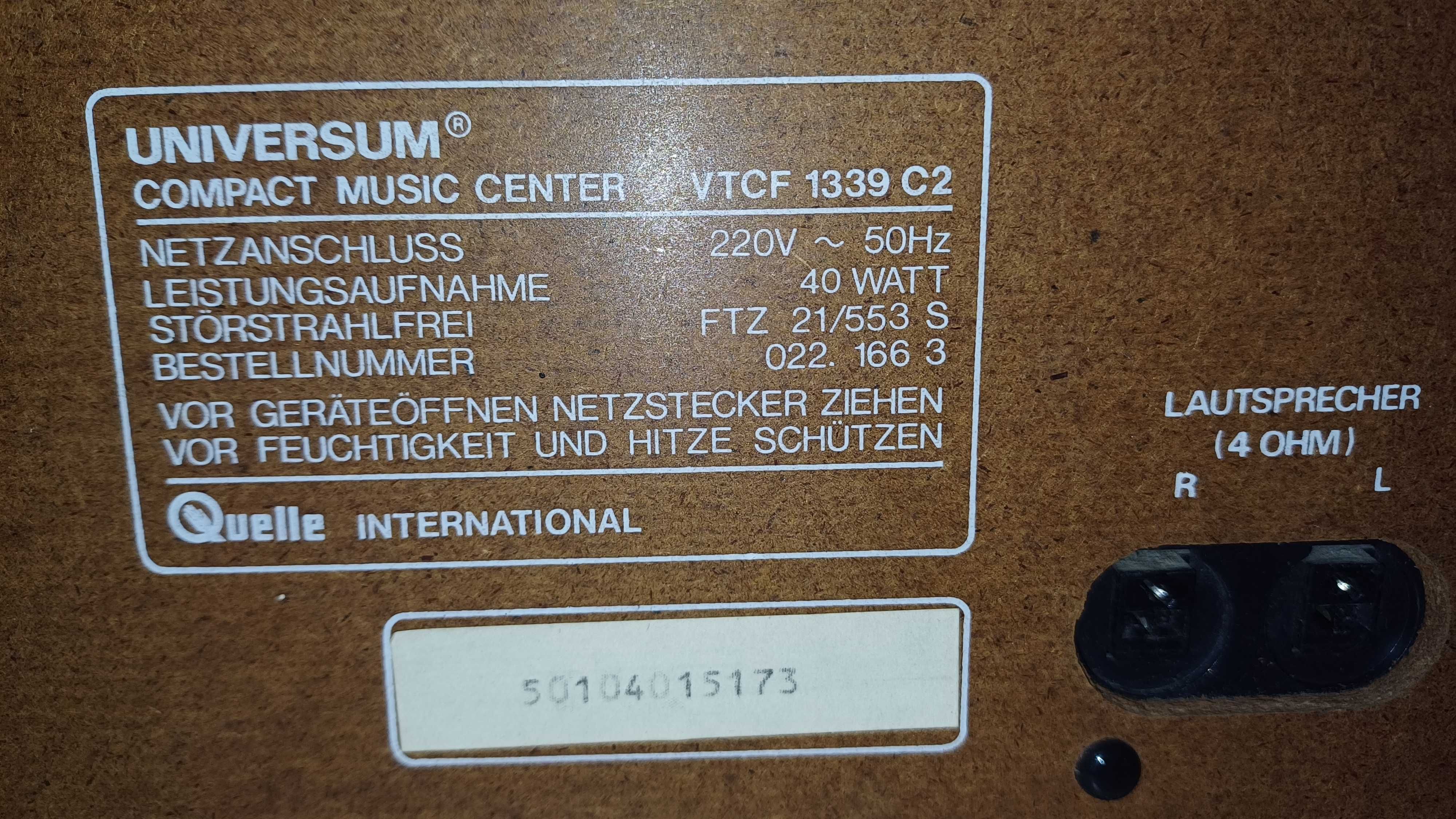 Стара уредба с грамофон UNIVERSUM