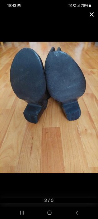 Cizme negre de dama din piele naturala-marimea 39