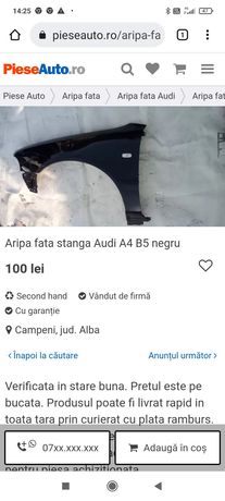 Aripi  Audi A4 B5
