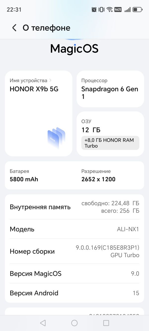 Телефон HONOR X9b 5G 12/256