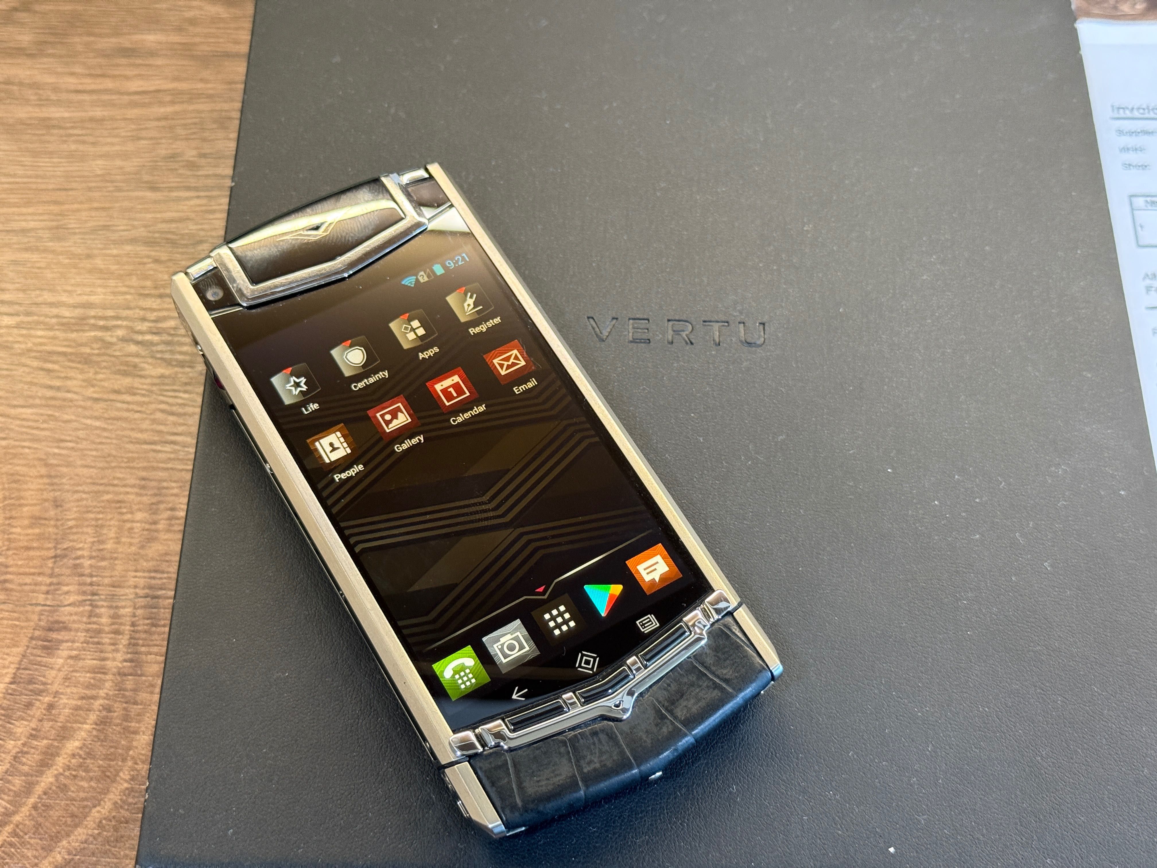 Vertu Ti Black Alligator Luxury Phone