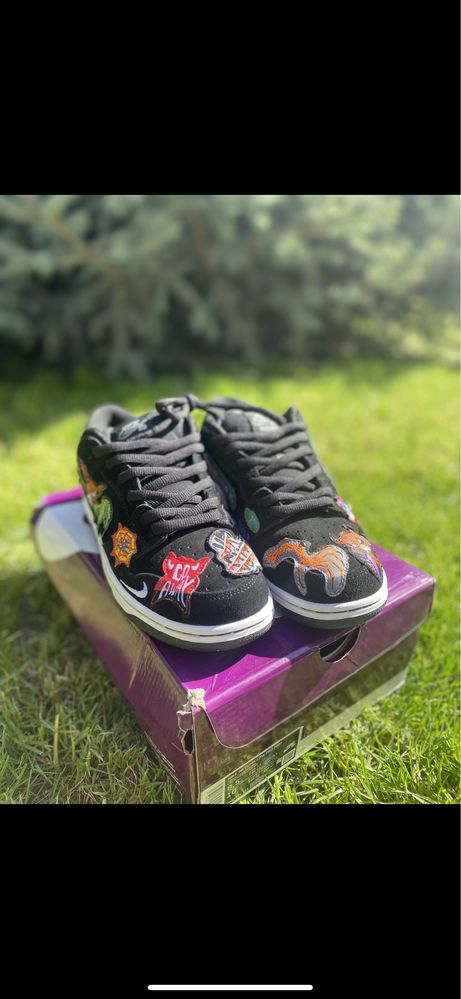 кроссовки найки dunk sb neckface