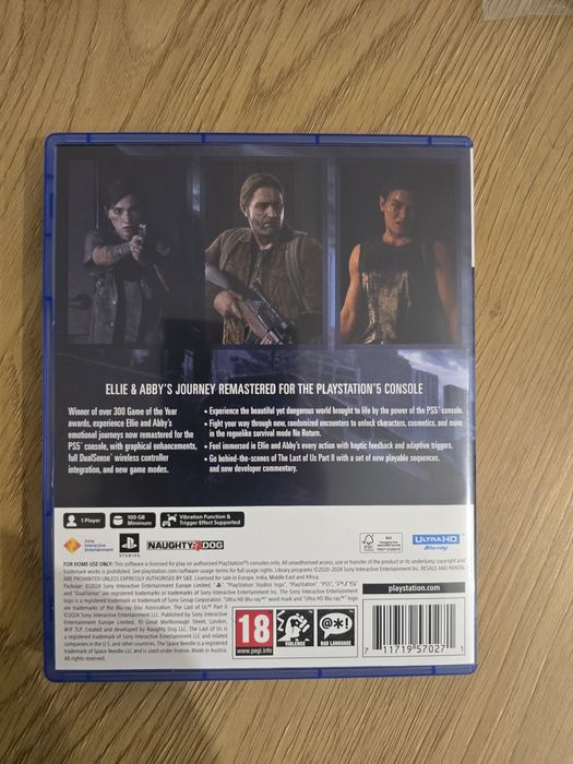 The last of us part2 remastered ps5