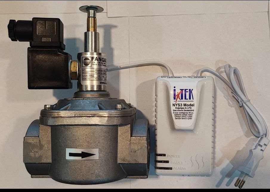 Газоанализатор + Клапан электромагнитный от ДУ25 - ду80, сигнализатор.