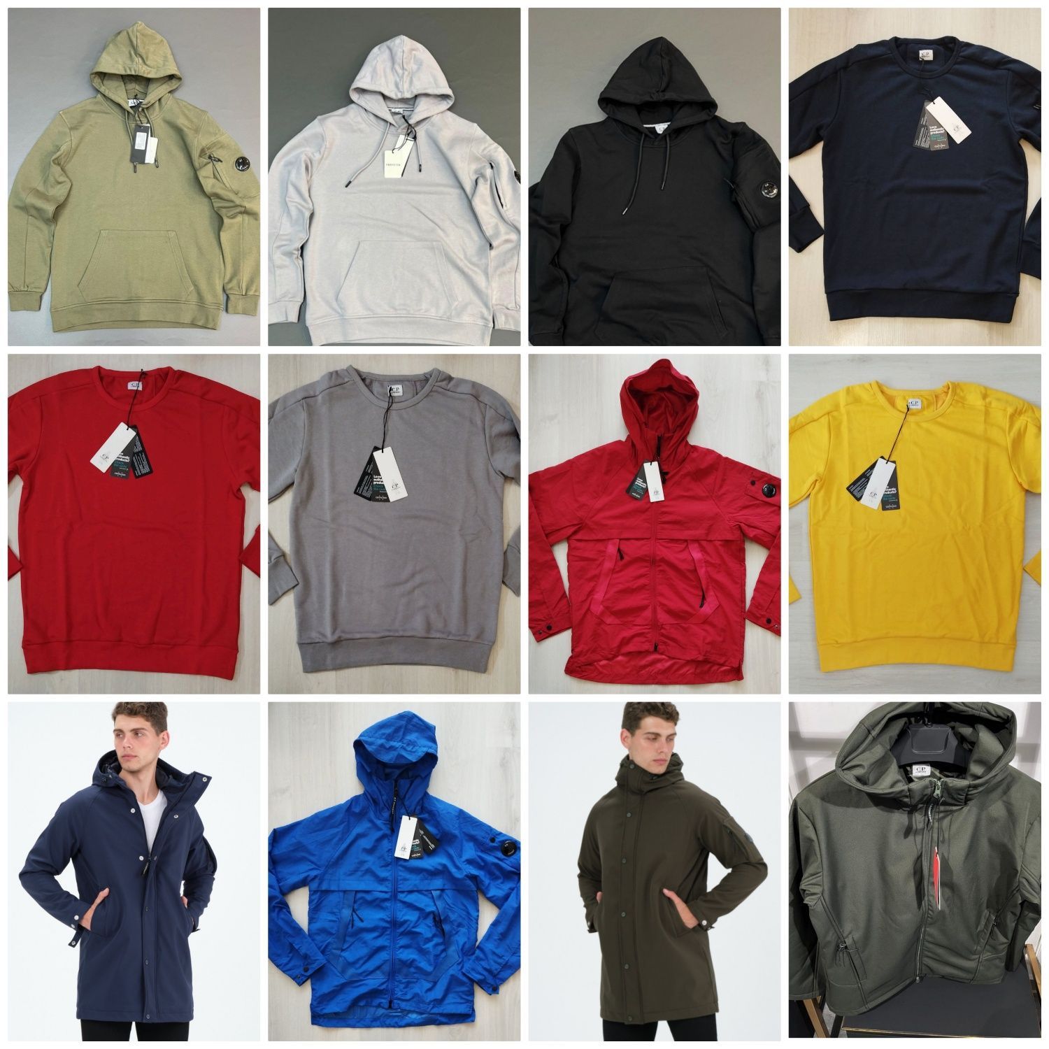 Мъжка фланелка блуза Stone Island C.p Company 100% памук нови худу