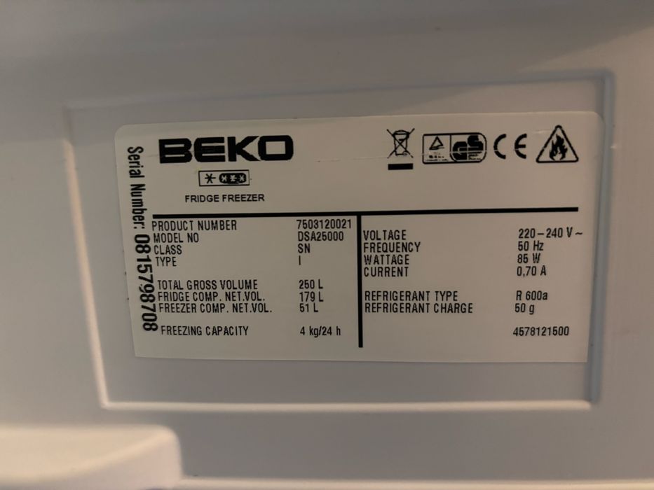 Хладилник с горна камера Beko DSA 25000