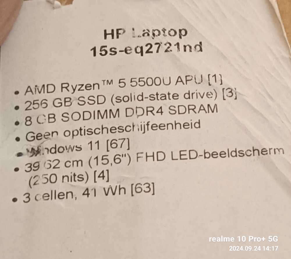 Notebook HP Lap-Top
