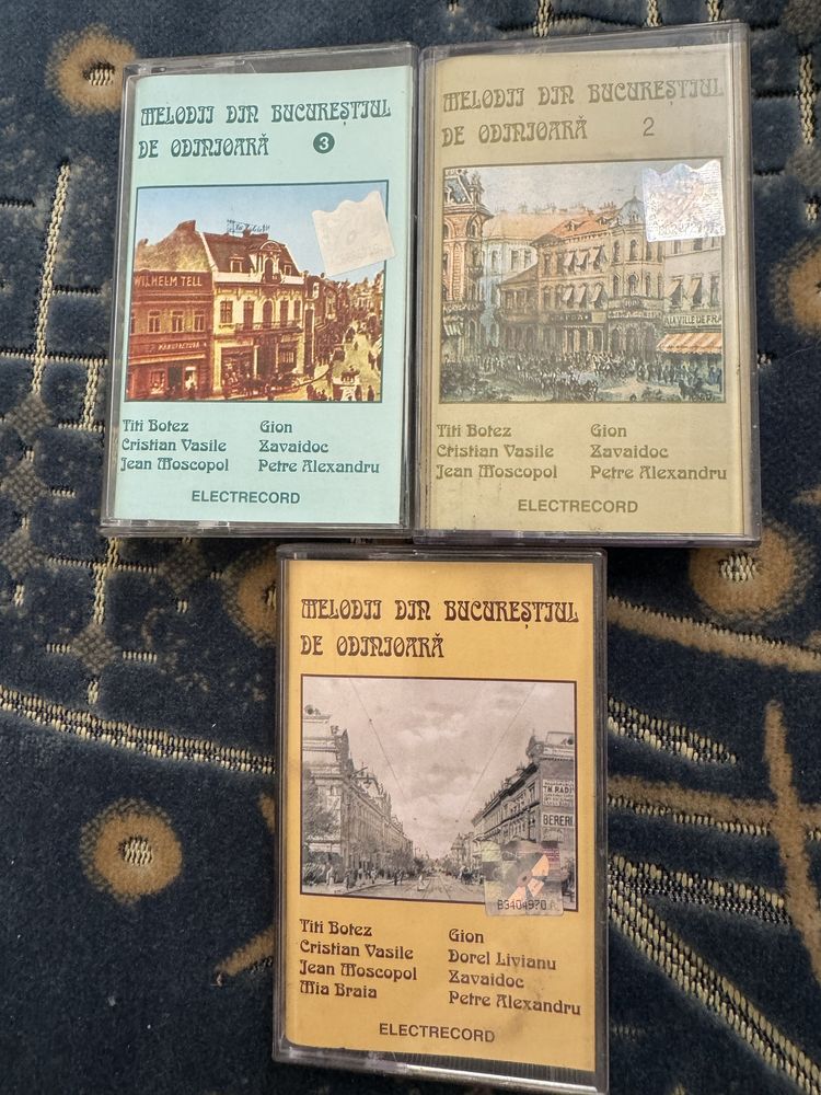 Lot casete de colecție Melodii din Bucureștiul de Odinioară