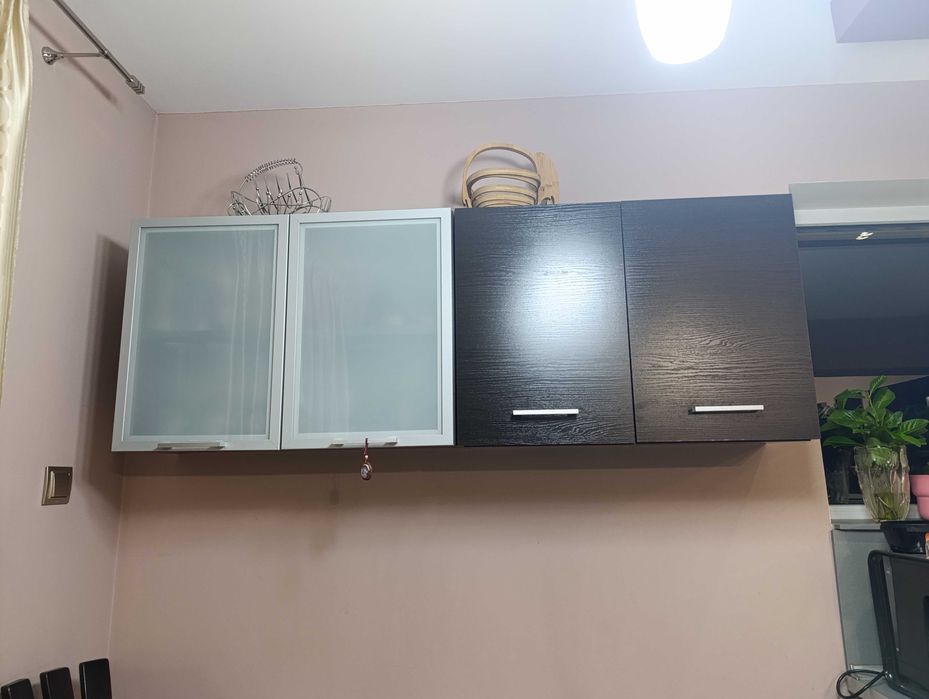 Ъглова кухня цвят венге