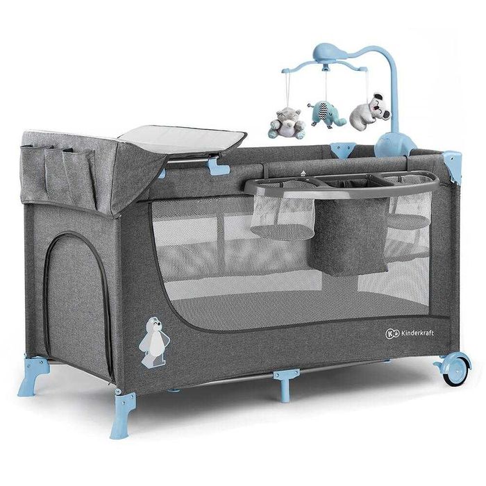 Манеж Kinderkraft – JOY с аксессуарами Blue