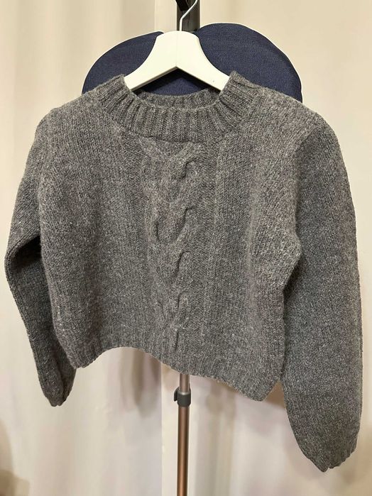 Teadore P сив кашмирен пуловер, подходящ за S размер