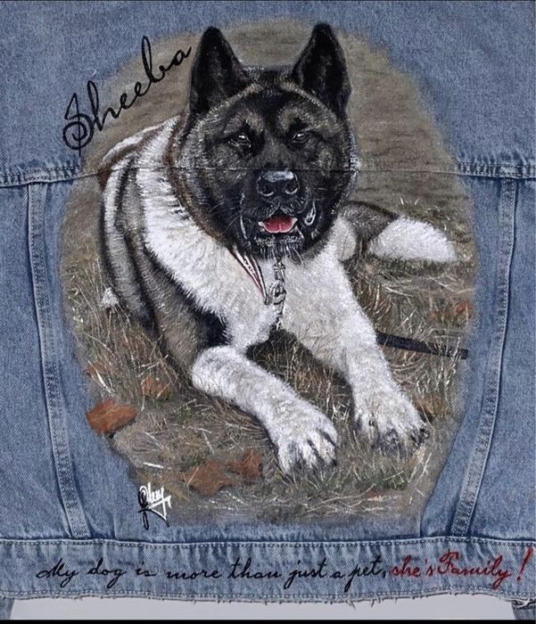 Haine pictate manual cu stil