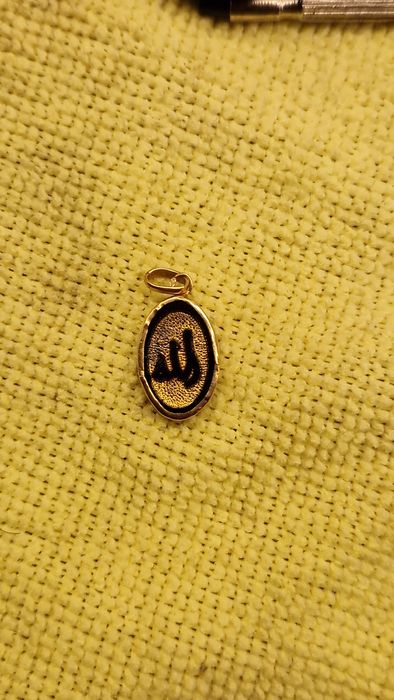 Allah Pandantiv Aur 18k Onix vintage