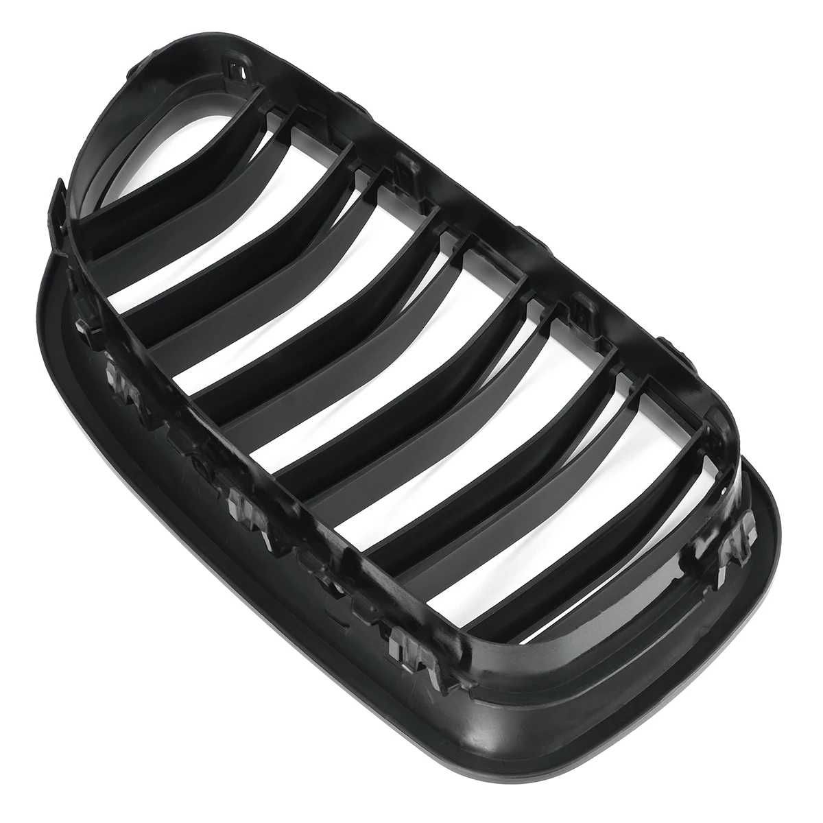 Set Grile Radiator Nari Duble Negru Lucios BMW M Seria 5 F10 F11 F18