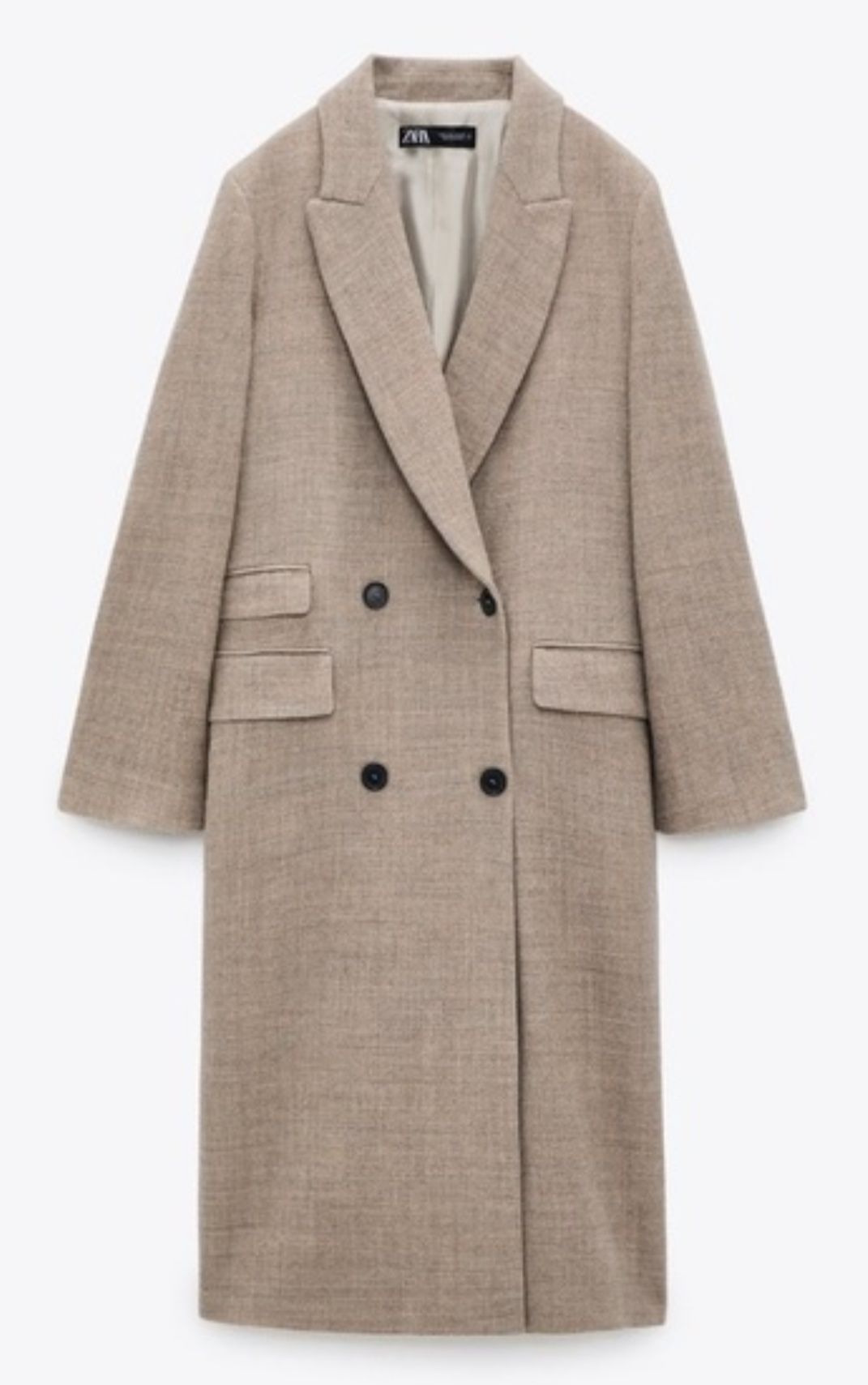 Zara 100% вълнено палто M