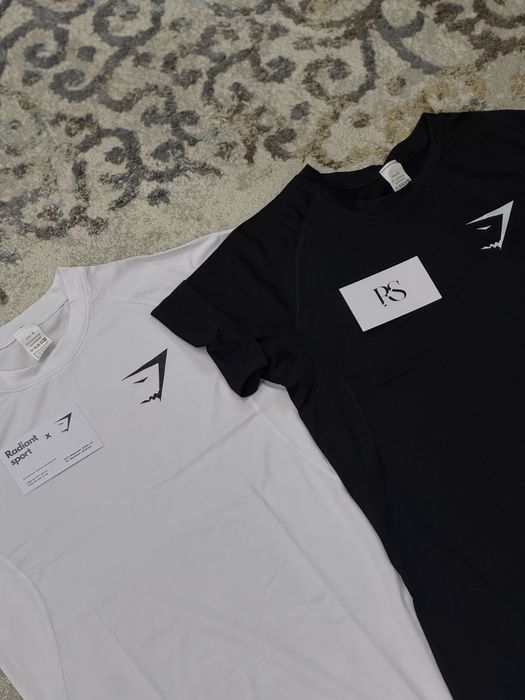 GymShark Erkaklar uchun Sport Futbolkasi Рашгард Gym Shark
