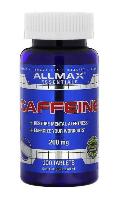 Кофеин, 200 мг, 100 таблеток  - ALLMAX - (USA)