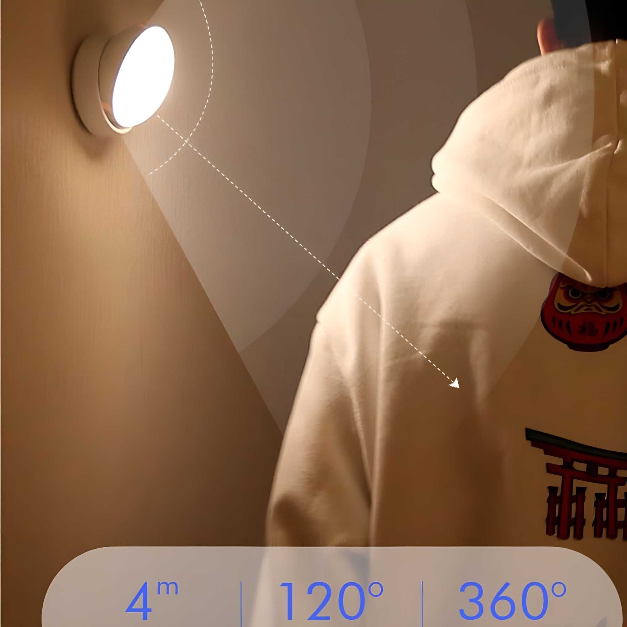Магнитный ночной LED светильник с датчиком движения