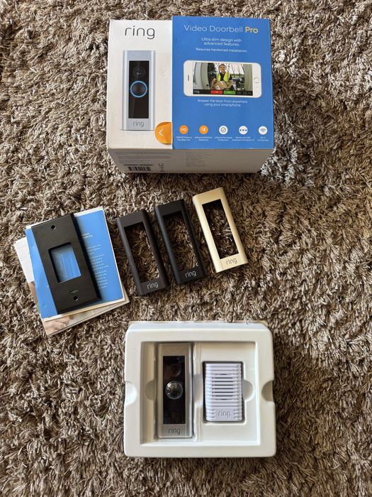 REDUCERE! Ring Video Doorbell Pro + Chime – Nou, Sigilat, Full HD!