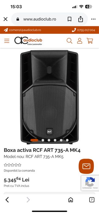 Rcf 735 mk 4 cu huse