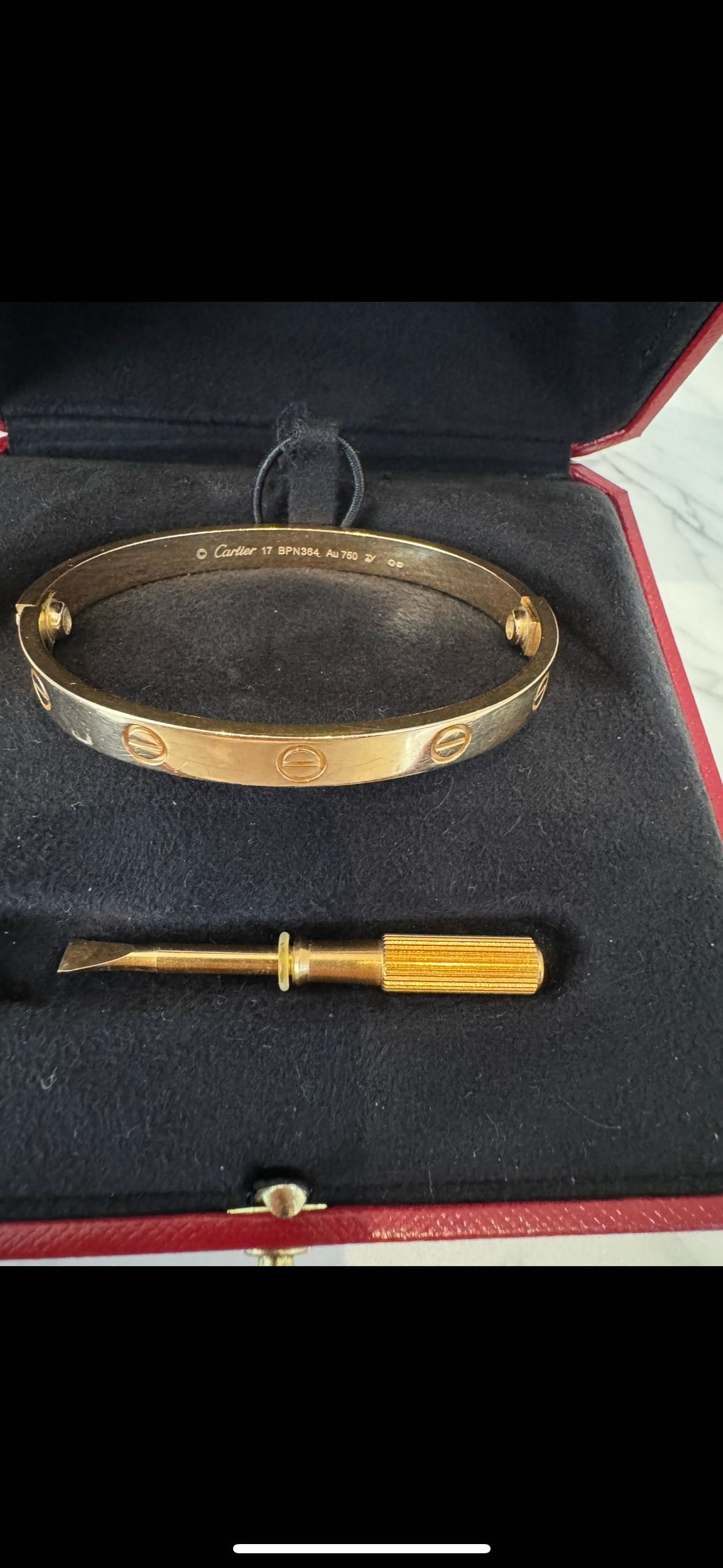 Гривна Cartier Love, classic model,размер 17