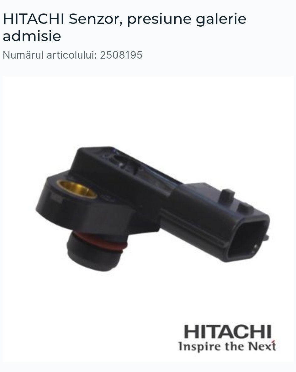 HITACHI 2508195 Senzor, presiune galerie admisie Nissan, Infiniti