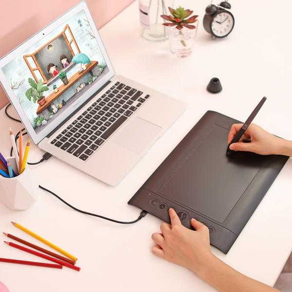 Tableta grafica HUION H610PRO V2 USB, Negru