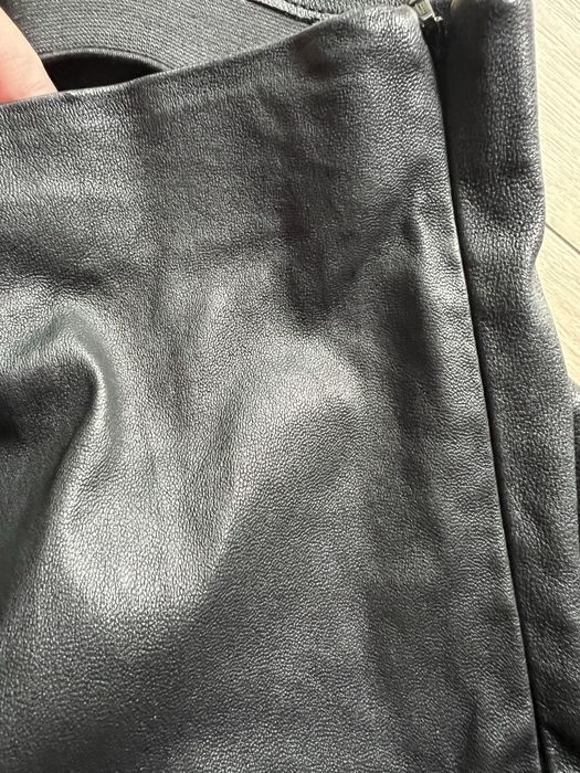 Pantaloni  colanti/ piele naturala strech S