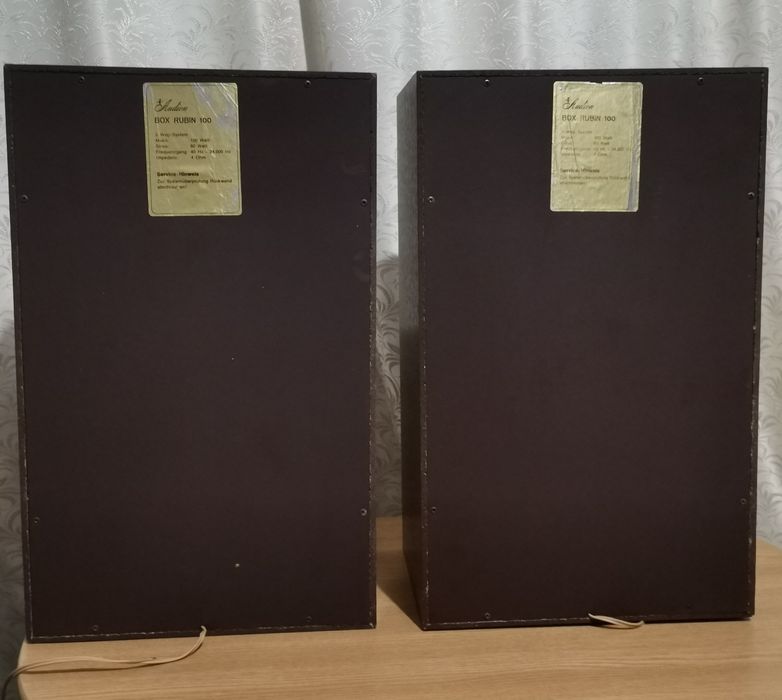 Vând de colecție boxe audion rubin 100