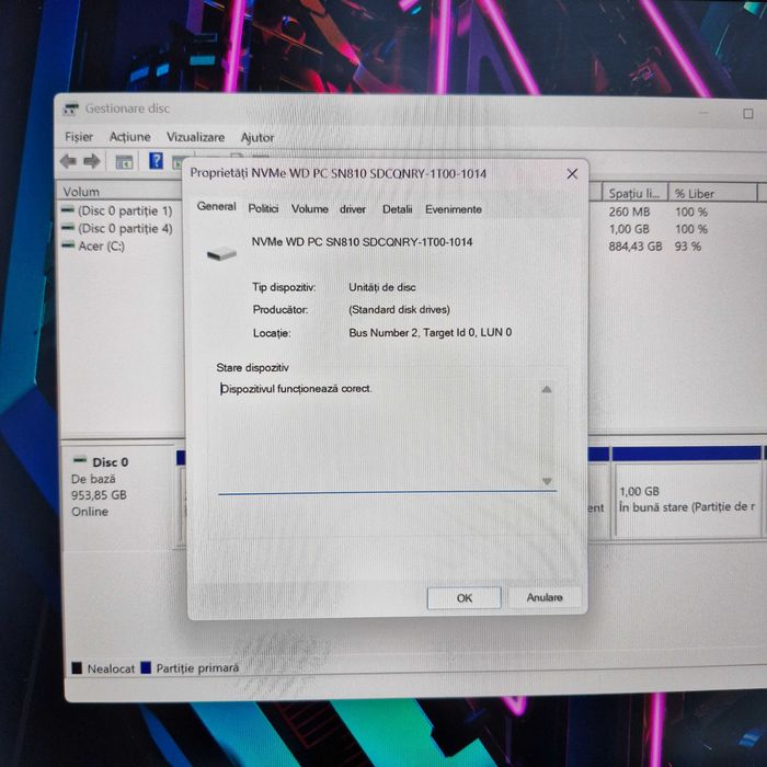 Laptop Gaming ACER Predator Helios 16 i9-13900HX 32GB SSD 1TB  RTX4070