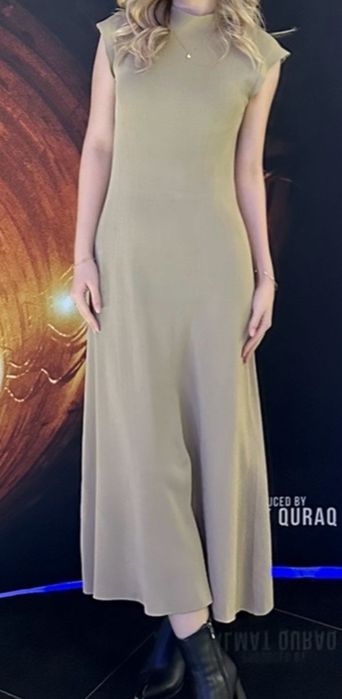 Платье длинное трикотажное