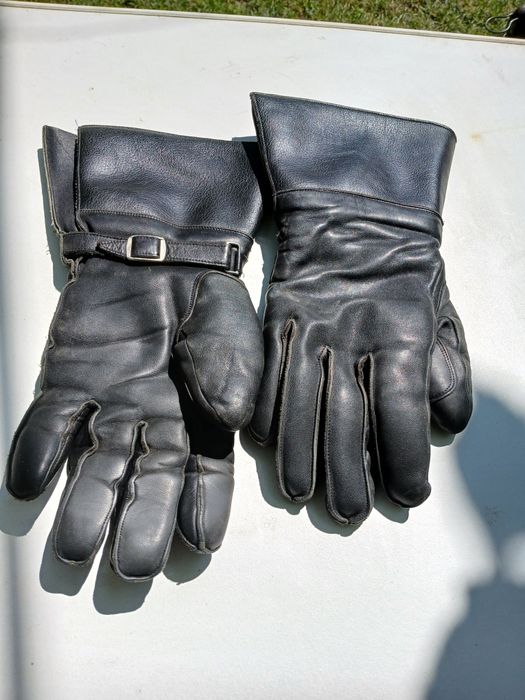 Manusi piele naturala groase și imblanite