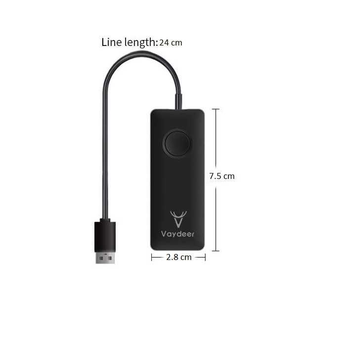 Mouse Jiggler , Vaydeer, Plug and Play USB, cu buton pornire oprire,