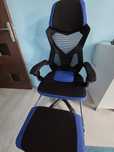 Scaun ergonomic cu roti albastru
