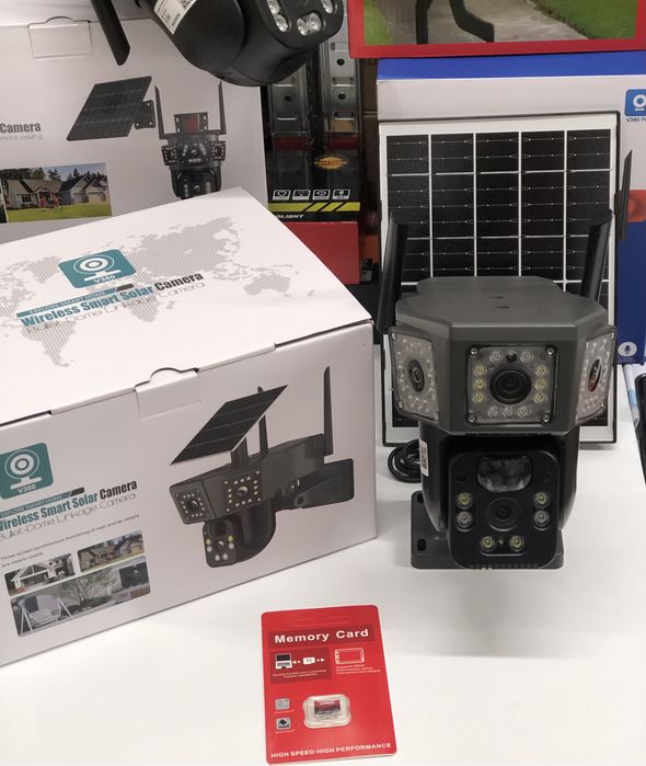 Camera Supraveghere 6k Solara 4G Video Color Max V380 Pro IP66 Sd-64gb