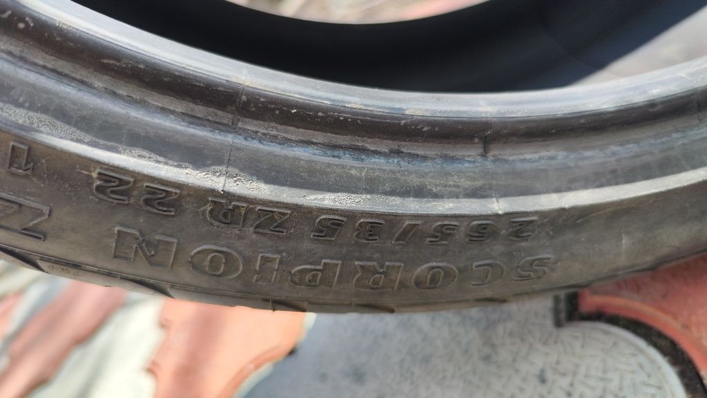 Шины 265/35R22 Pirrelli scorpion zero