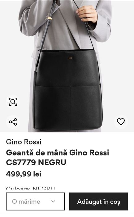Geanta încăpătoare din piele naturala