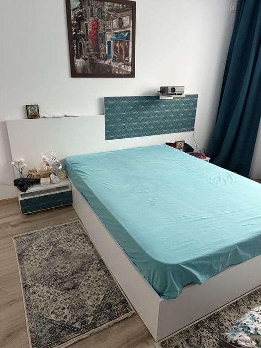 Pat matrimonial cu salte inclusa