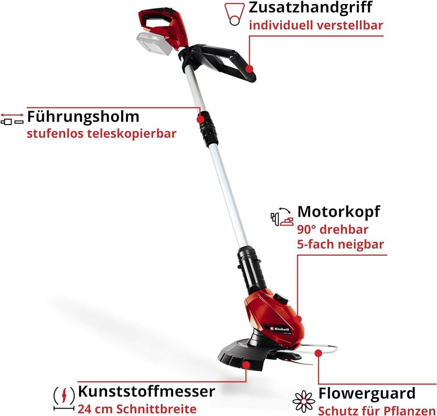 Акумулаторен тример Einhell GE-CT 18 Li-Solo Power X-Change, 18 V