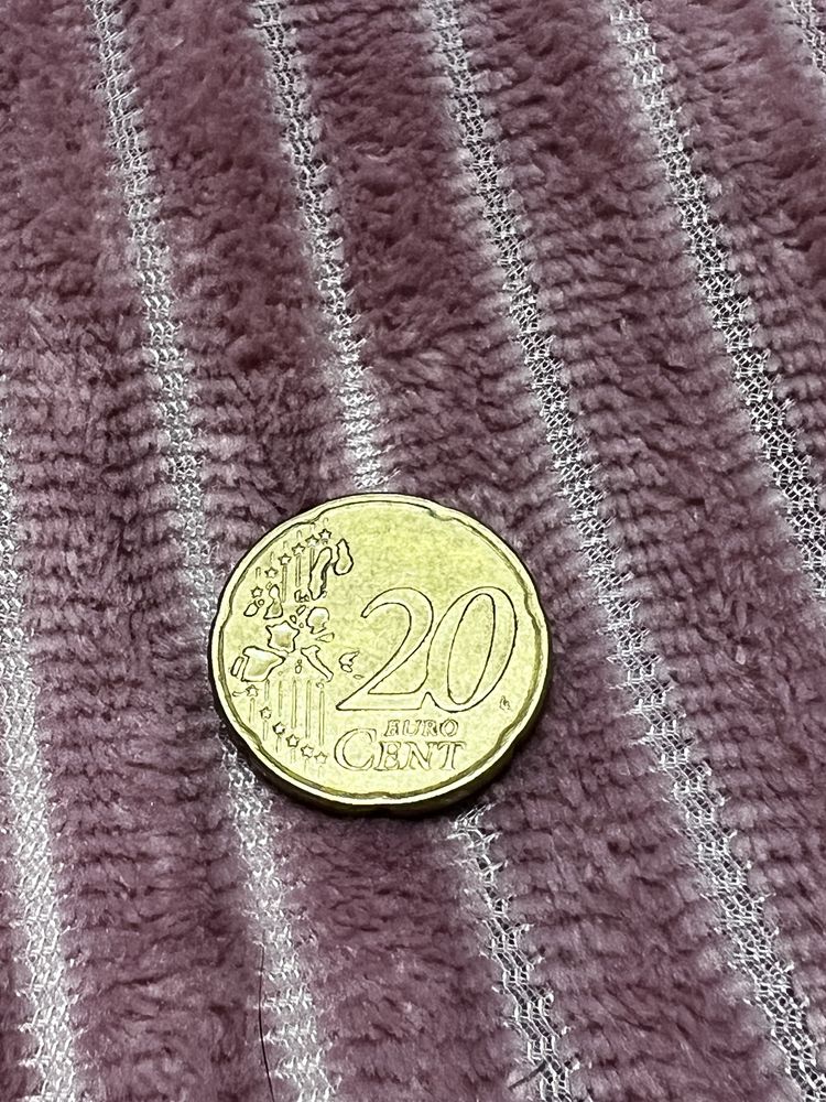 Moneda 20 euro centi 2002 Irlanda