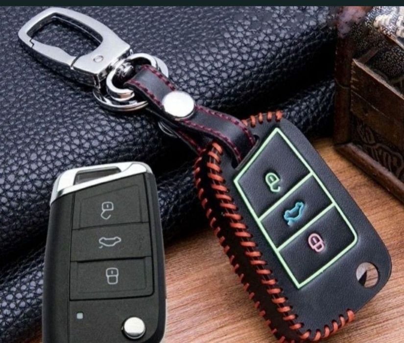 Husa piele fosforescenta VW Golf 7 mk7 Skoda Octavia A7 Polo