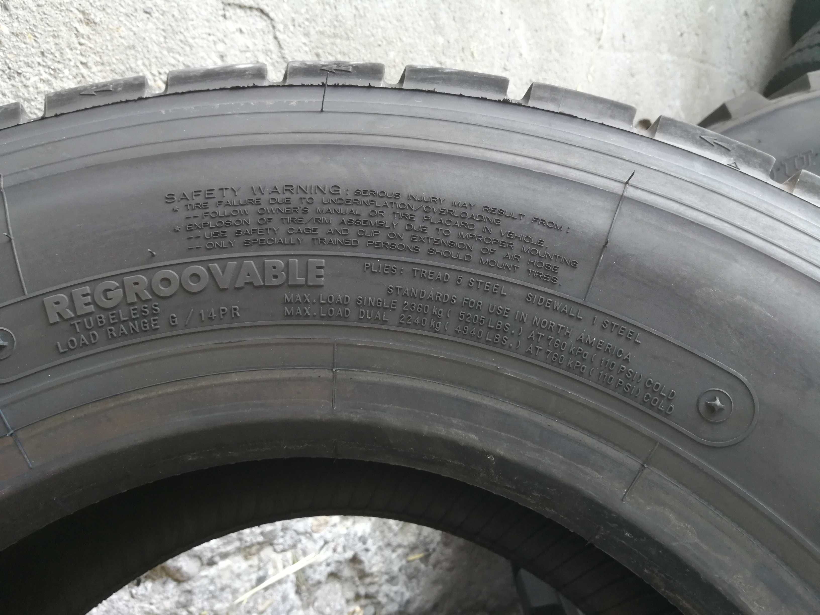 1 тежкотоварна гума R17.5 265/70 Bridgestone R-Drive 002 138/136M