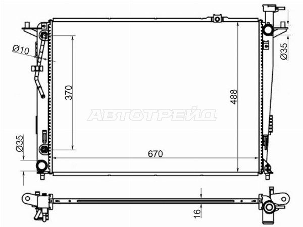 Радиатор Kia Sorento