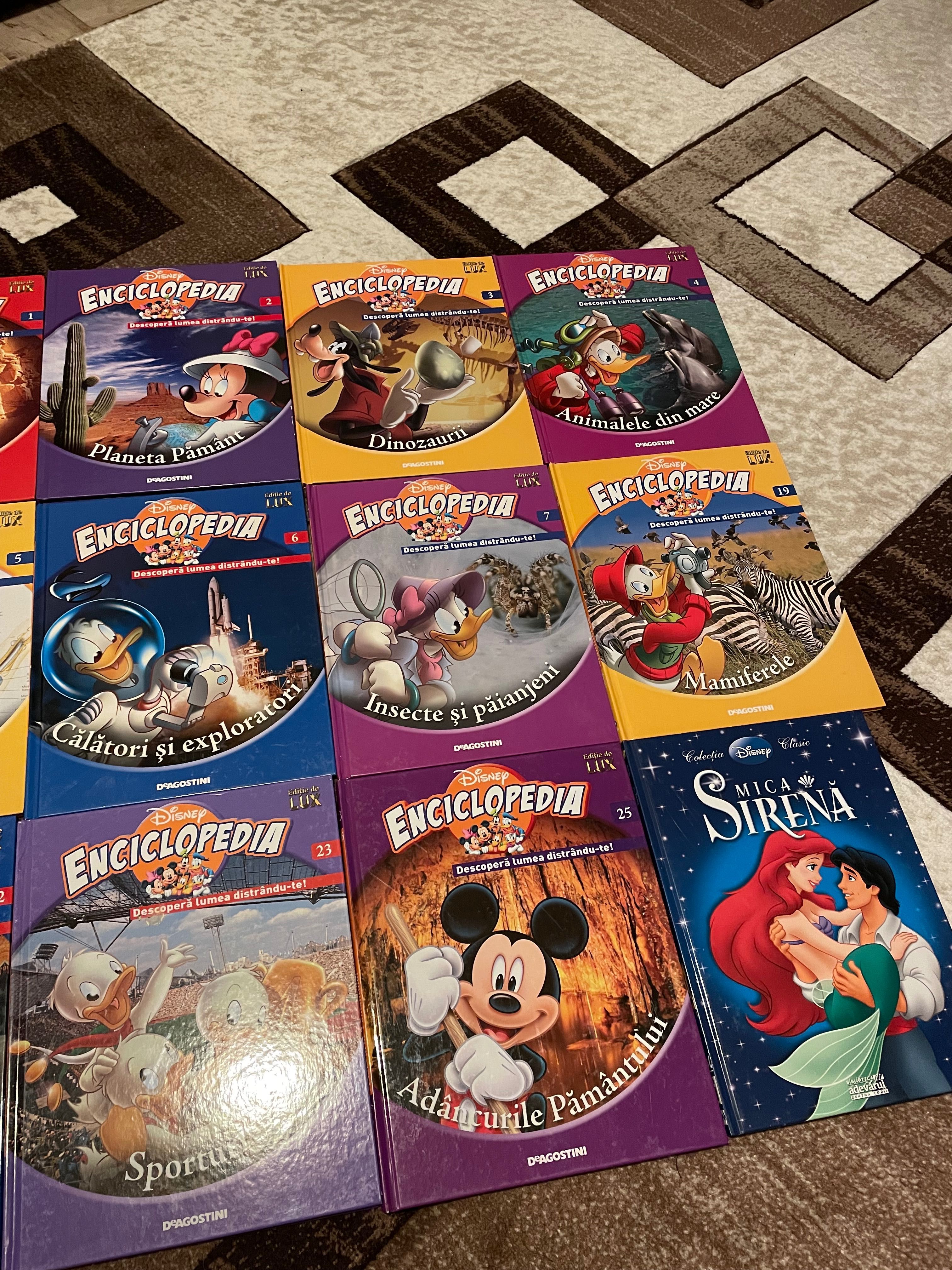 Colecție de cărți Disney Enciclopedia/ ediție 11 volume+mica sirenă