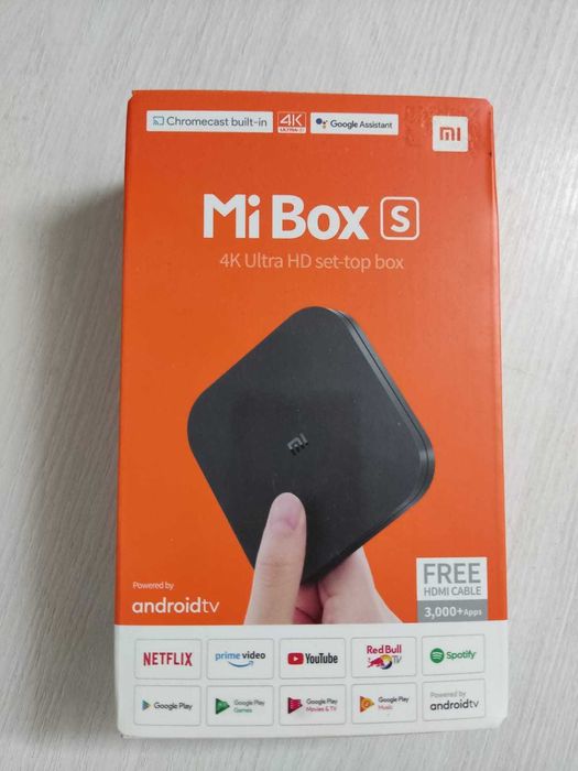 ТВ приставка Xiaomi Mi TV Box S, НОВАЯ с перепрошивкой для ускорения