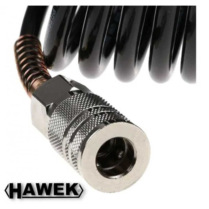 Спирален маркуч за въздух с бързи връзки 10,15,20 м. / 8 х 12 мм HAWEK