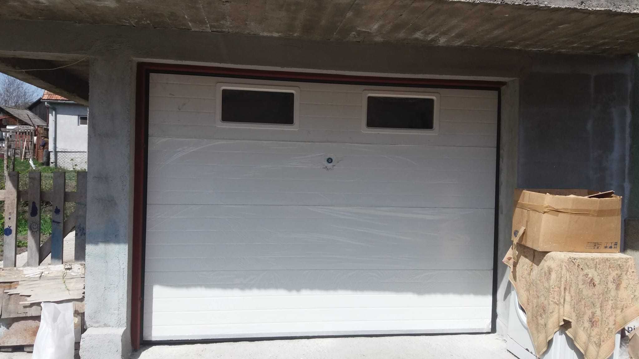 uși de garaj culoare maro