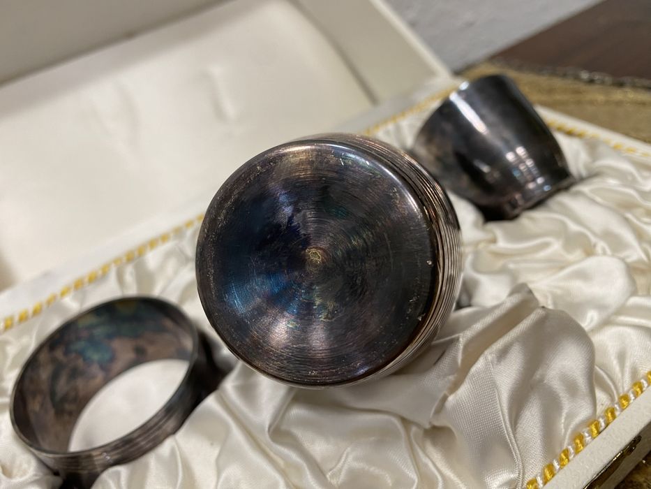 Английски кухненски сет с посребряване