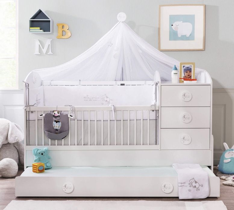 Pat convertibil Baby Cotton SL (cu pat pentru părinți) (80x180 cm)